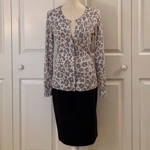 GAP leopard print cardigan